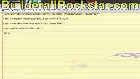 Builderall Rockstar - How to add an optin form from Mailingboss on a Wordpress blog or any website?