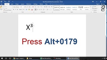 How to type cubed symbol in word
