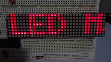LED Matrix with MAX7219. Library