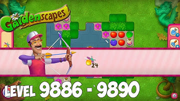GardenScapes level 9886 9887 9888 9889 9890 🌱 Gameplay Walkthrough (Android, iOS) Playrix