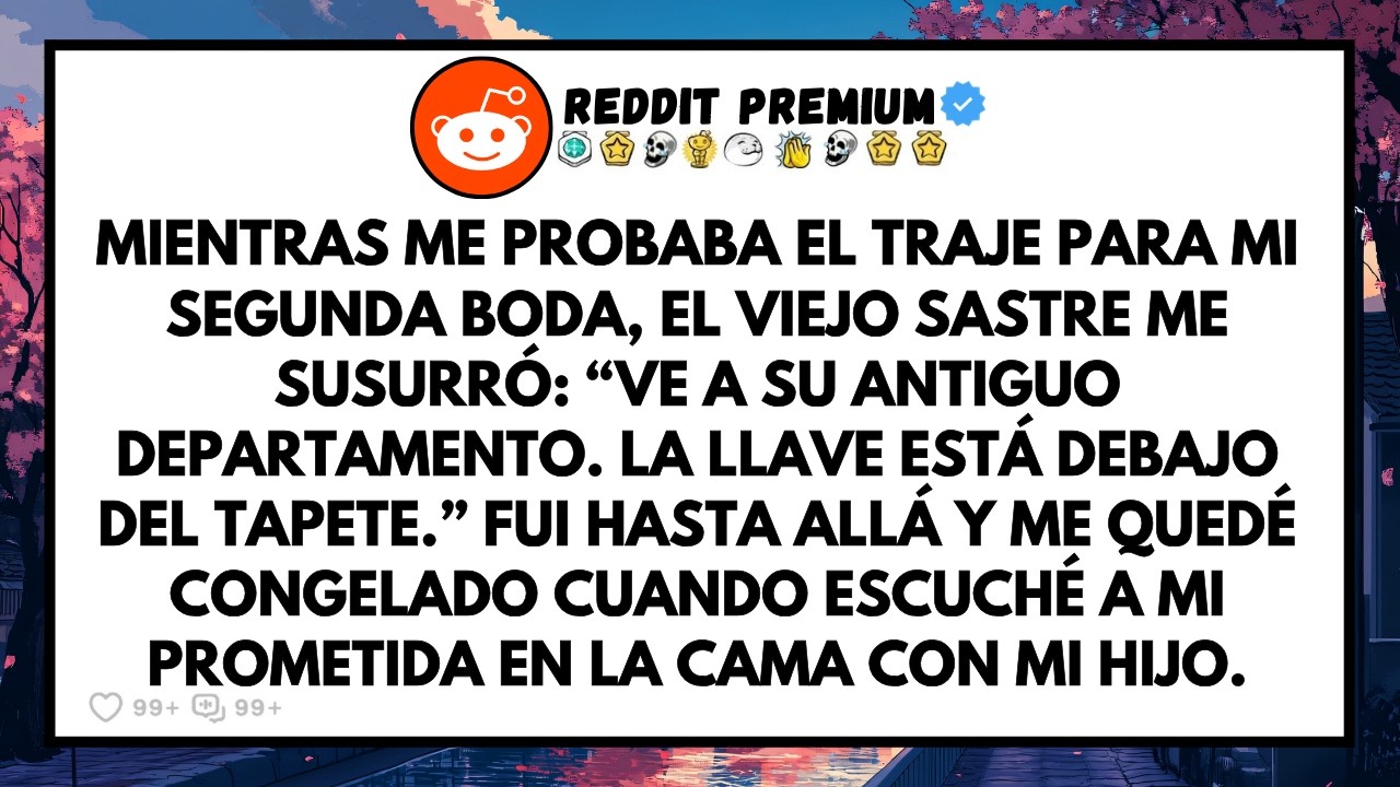 Mientras me probaba el traje para mi segunda boda, el viejo sastre me susurró al oído: "Vaya a su antiguo departamento, la llave está debajo del tapete". Lo hice. Me quedé congelado al escuchar a...