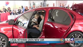 Insurance company program donates refurbished car to Tucson veteran