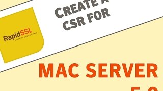 Generate a CSR on Mac Server 5.0 for OSX 10.10.5 and Above