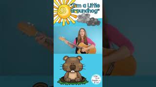 Groundhog Day Children's Song "I'm A Little Groundhog" #shorts
