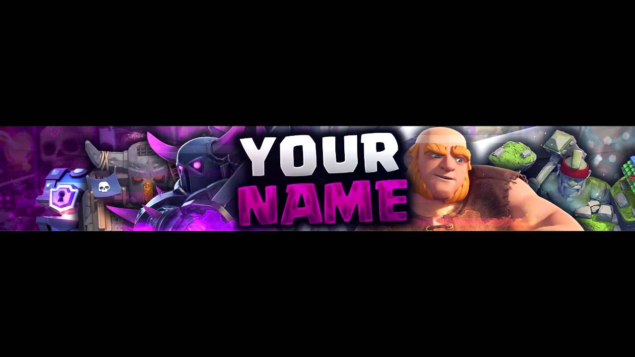 Clash Royale Banner Template 38 YouTube