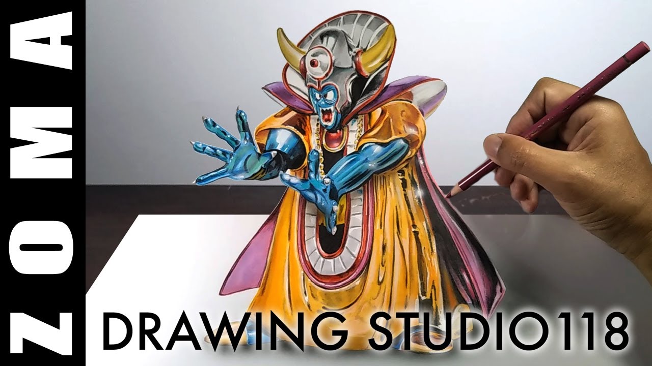 ドラクエ 大魔王ゾーマ ラスボス イラストメイキング Drawing Studio 118 Youtube