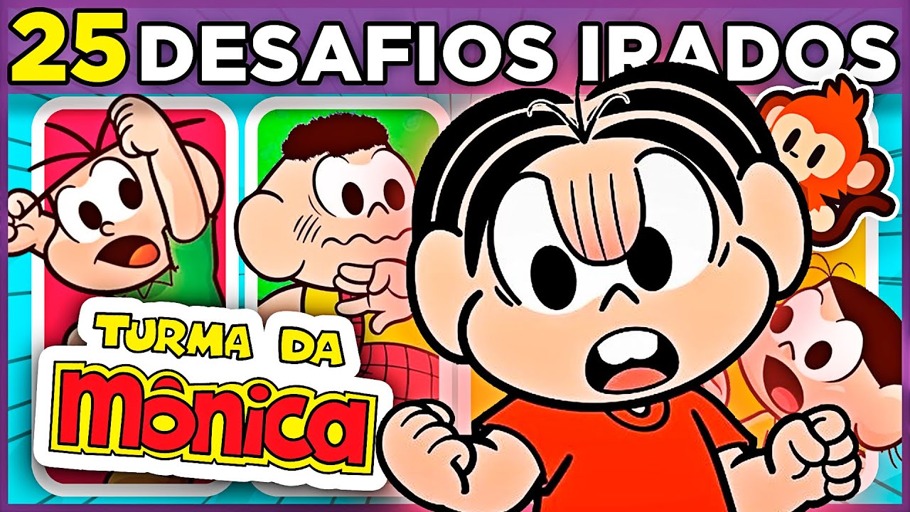 🐇🔵 DESAFIOS IRADOS TURMA DA MÔNICA | 25 jogos pra você se divertir 