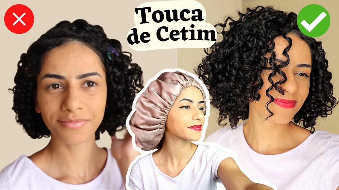 COMO TIRAR O AMASSADO DO CABELO CACHEADO DEPOIS DE TIRAR A TOUCA DE CETIM?
