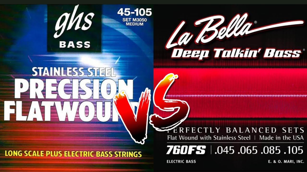 Bass Strings Test, no Talking. GHS Precision Flats VS LaBella Deep