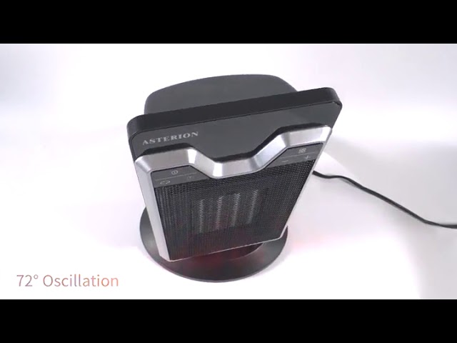 Ceramic Space Heater,ASTERION 1500W Portable Oscillating Electric Heater  with Adjustable The Reviews - YouTube