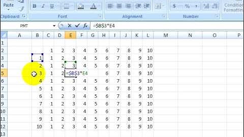 Excel 2007 Tutorial 3.2. Absolute and Mixed Cell References