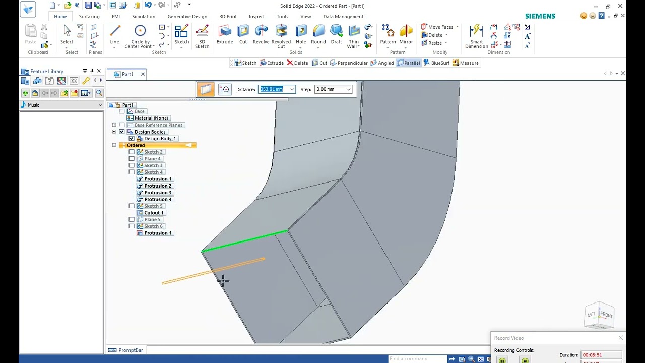 Chute design-1 in solid edge