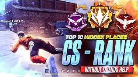 TOP 10 HIDDEN PLACES FOR CS RANK AFTER OB50 UPDATE | cs rank tips and tricks | GMR TITAN FF