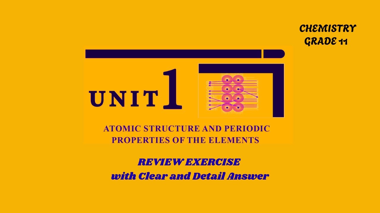 Grade 11 Chemistry Unit 1 Review Questions with clear answer | # ...