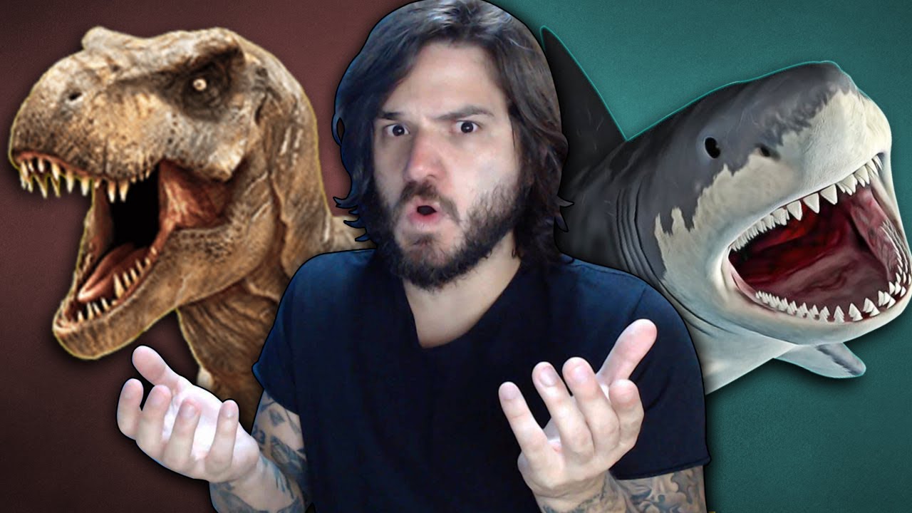 MEGALODON OU TIRANOSSAURO REX, QUEM É O MAIS FORTE? - Beast Battle Simulator