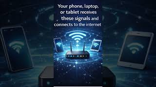 How WiFi Works in 60 Seconds #DecodeTech#WiFi#Internet#TechExplained#TechShorts#HowInternetWorks