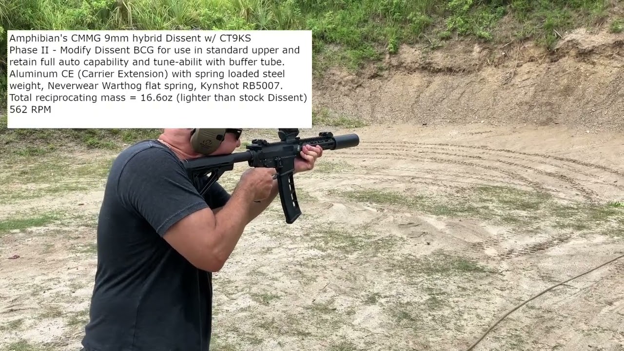 Hybrid CMMG Dissent Full Auto 9mm Phase2 40rnd Exomag