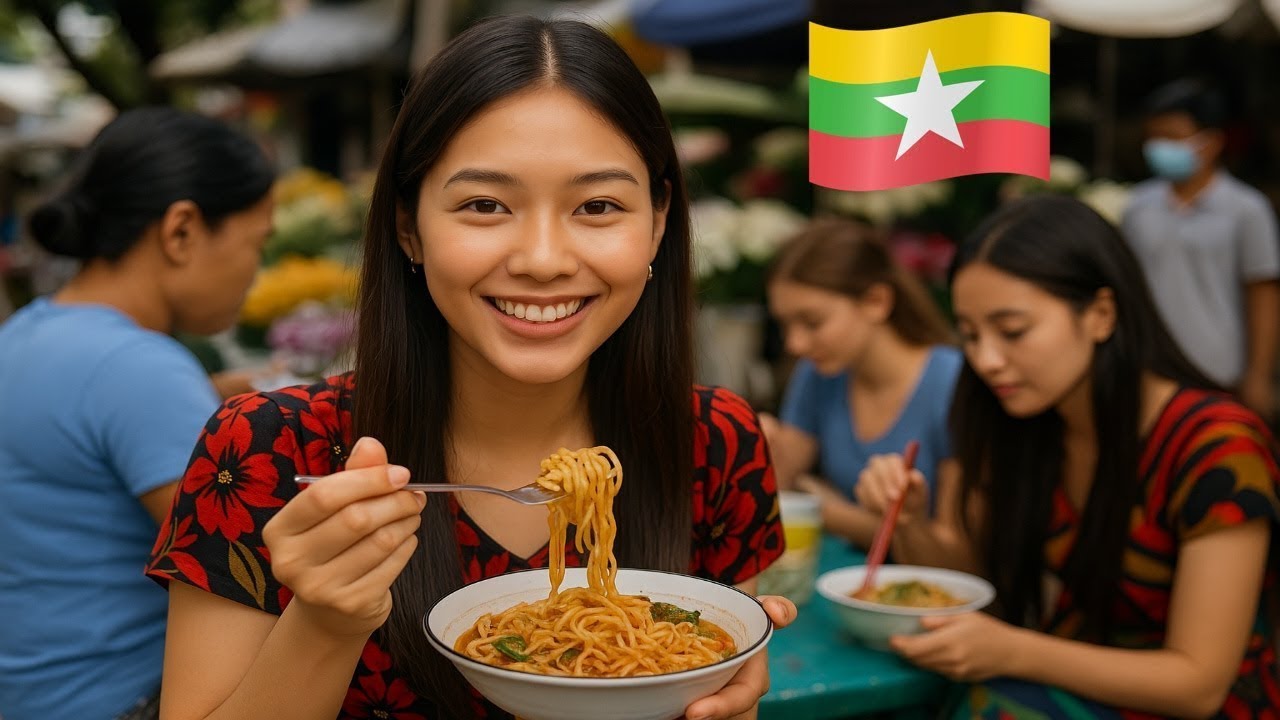 Утренняя уличная жизнь в Янгоне 🇲🇲 — местные рынки, завтраки и ежедневная суета