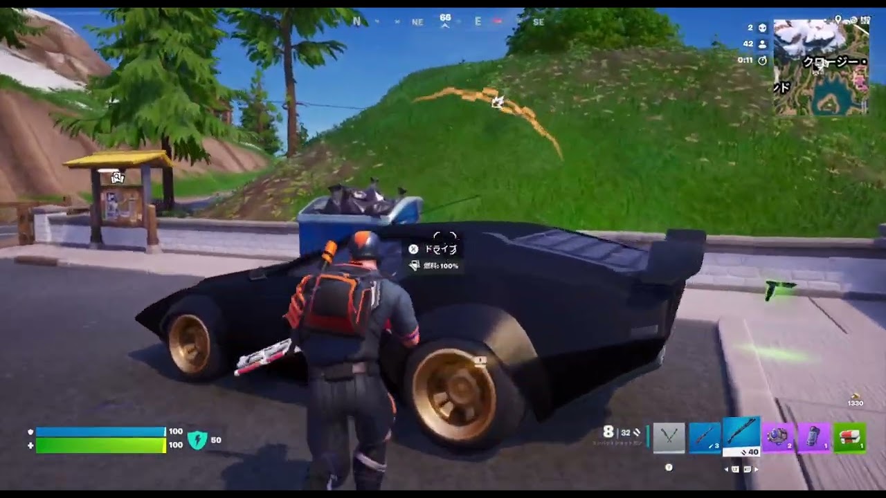 崖から落ちたボス