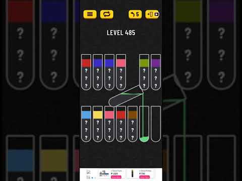How to do Water sort Puzzle level 485 | Water sort puzzle | Color Sorting Game | Gaming Shortcuts |