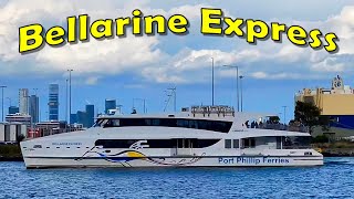 Portarlington to Docklands ferry at the entrance of the Yarra River at Newport Melbourne Australia
