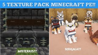 5 TEXTURE PACK MCPE TERBARU UNTUK SURVIVAL || MCPE 1.21 - 1.26+