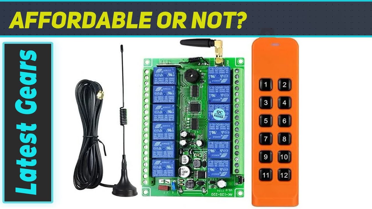 Smart Industrial Remote Control System | Long Range 12CH RF Wireless ...