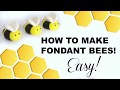 How to make fondant bees easy