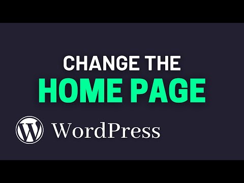 वीडियो: Wordpress में होम पेज कैसे बदलें