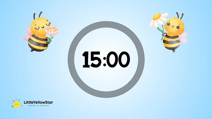 Bee Spring Timer For Kids - 15 Minutes Countdown Timer For Kids With Music | Classroom Timer