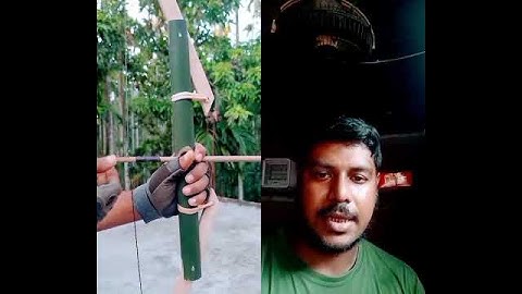 Bamboo creations with green bamboo archer #Bamboo # Diy #slingshots #Bambooart
