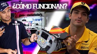 CHECO PEREZ & CARLOS SAINZ NOS EXPLICAN VOLANTE & CASCO DE FÓRMULA 1| JUCA