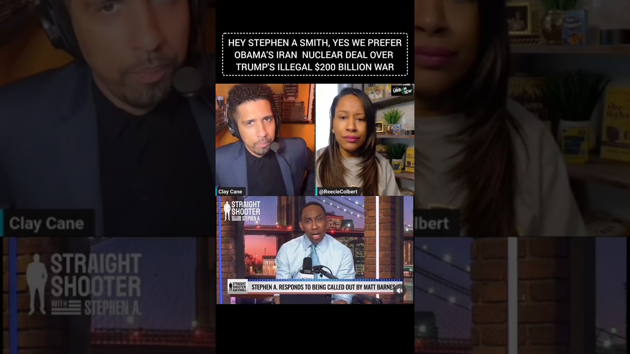 Hey Stephen A Smith, Yes We Prefer Obama's Iran Nuclear Deal Over Trump's Illegal $200 Billion War