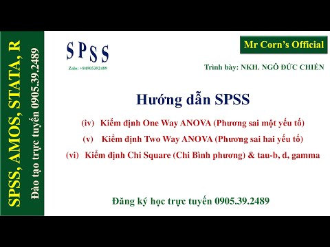 Video 30.01.2021 | P4 Kiểm định One Way ANOVA, Two Way... - youtube