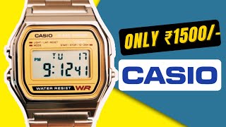 Casio A158 : The most sought after CASIO digital vintage watch India