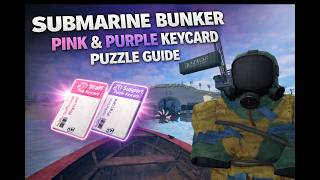 Submarine Bunker Pink &amp; Purple Keycards Puzzle Guide [Fallen Survival]