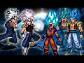 Fusion Gogeta (Goku & Vegeta) OP VS Vegito + Gogito OP in Jump Force Mugen