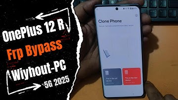 Oneplus 12R 5g frp bypass without pc