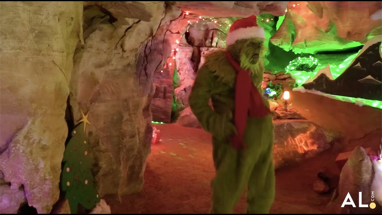 See twinkling Christmas lights at Alabama's Wonderland Under Warrior cave tour YouTube
