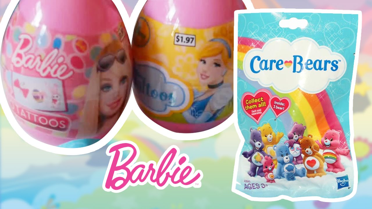 Care Bears blind bag Barbie Easter eggs דובוני אכפת לי Disney Princess