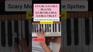 Scary Monsters And Sprites (Easy Piano Tutorial)