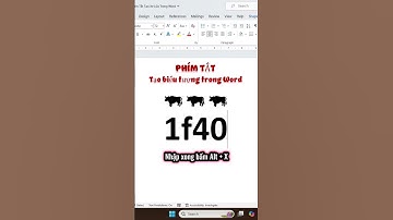 Phím Tắt Tạo Con Trâu Trong Word #kienthuc #excel #freefire #education #exceltips #funny #fyp #food