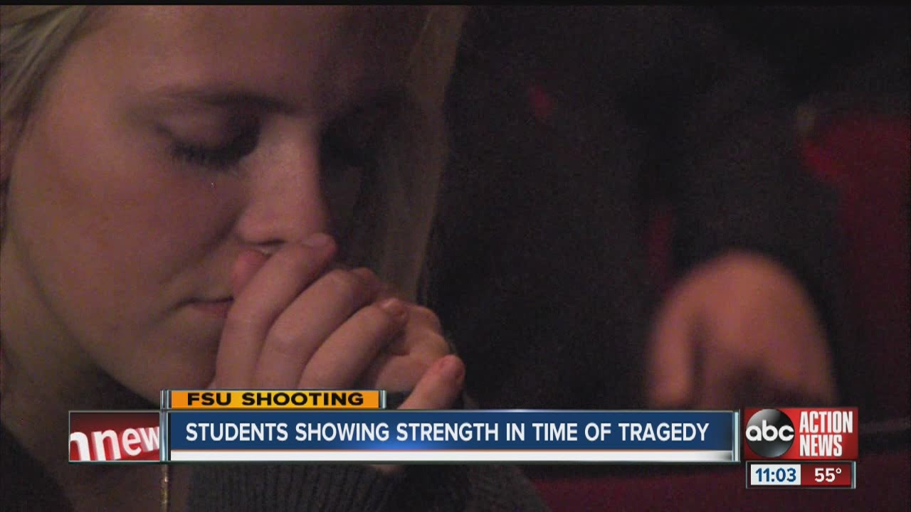 Students showing strength in time of tragedy