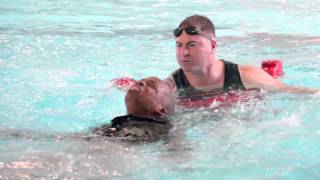 Parris Island Recruit Training Video - Swim Qualification