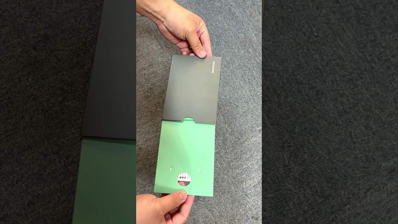 sliding box packaging for luxury metal card