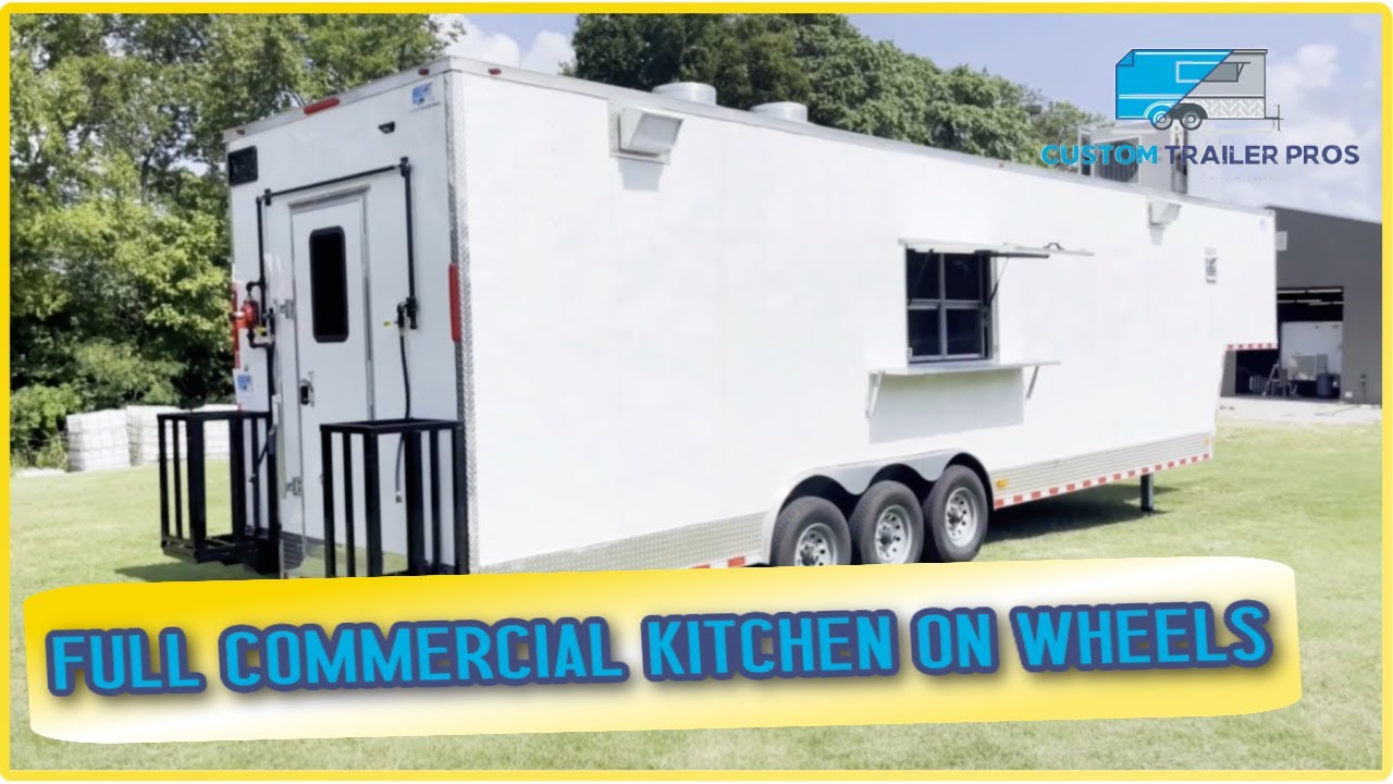 8 5x38 Food Trailer A Commercial Kitchen on Wheels YouTube