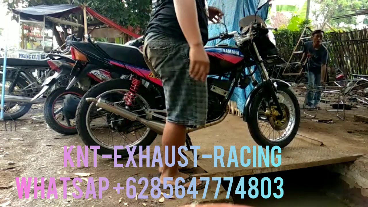 Cek sound knalpot lavina KNT for rxz!!