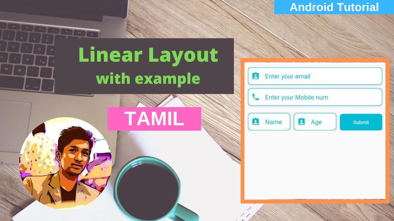 Linear Layout in Android Tamil - Professional design - YouTube