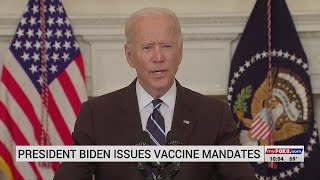 President Biden to announce all employers with more than 100 employees must require vaccine or weekl