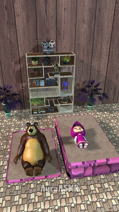 He blew up the mattress! Masha And The Bear Funny Moments #family